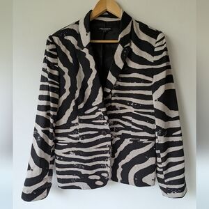 VINTAGE Zebra Striped Blazer